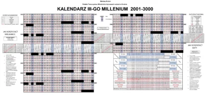Kalendarz III millenium 2001-3000